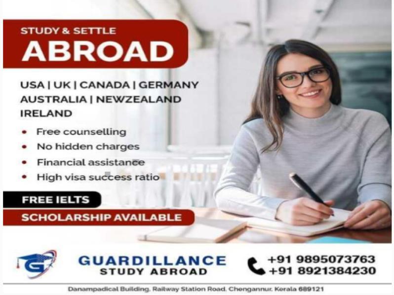 Studying abroad Consultant  Guardillance Study Abroad in kerala
