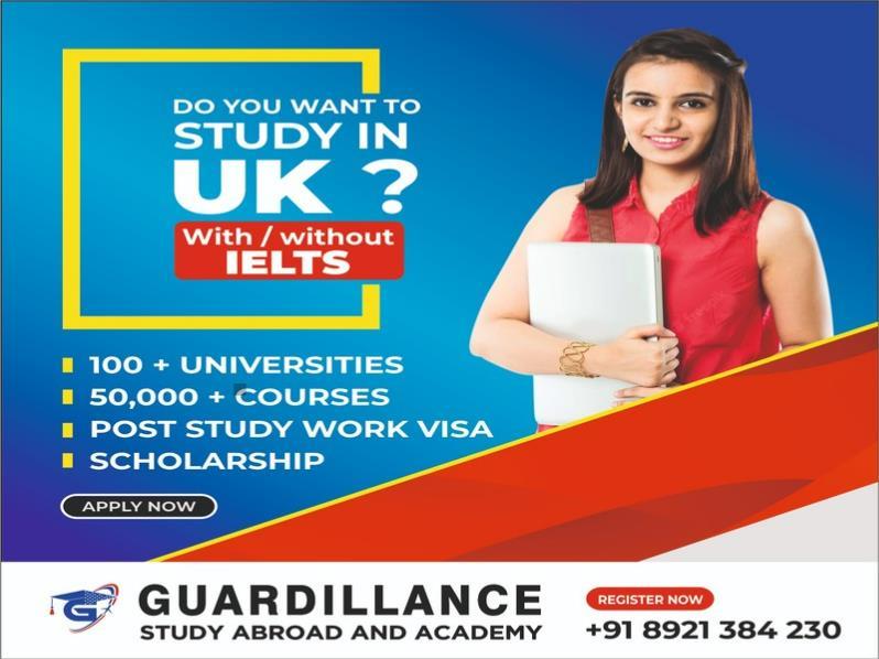 
Study in Uk availability in Guardillance Study Abroad Kochi